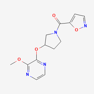 Isoxazol-5-yl(3-((3-methoxypyrazin-2-yl)oxy)pyrrolidin-1-yl)methanone