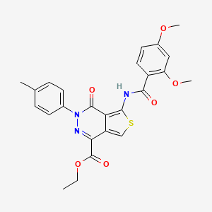 Ethyl 5-(2,4-dimethoxybenzamido)-4-oxo-3-(p-tolyl)-3,4-dihydrothieno[3,4-d]pyridazine-1-carboxylate