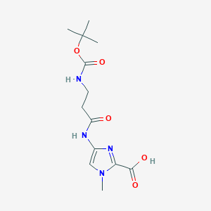 4-(3-Tert-butoxycarbonylaminopropionylamino)-1-methyl-1h-imidazole-2-carboxylic acid