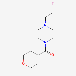(4-(2-fluoroethyl)piperazin-1-yl)(tetrahydro-2H-pyran-4-yl)methanone