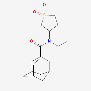 molecular formula C17H27NO3S B2945165 (3r,5r,7r)-N-(1,1-dioxidotetrahydrothiophen-3-yl)-N-ethyladamantane-1-carboxamide CAS No. 898413-14-4