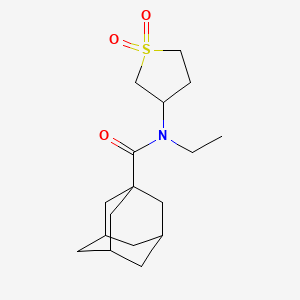 molecular formula C17H27NO3S B2945165 (3r,5r,7r)-N-(1,1-二氧化四氢噻吩-3-基)-N-乙基金刚烷-1-甲酰胺 CAS No. 898413-14-4