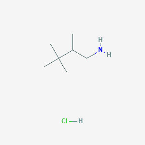 molecular formula C7H18ClN B2945166 2,3,3-Trimethylbutan-1-amine hydrochloride CAS No. 2089257-25-8