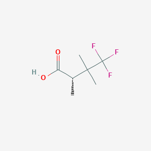 molecular formula C7H11F3O2 B2945179 (2S)-4,4,4-Trifluoro-2,3,3-trimethylbutanoic acid CAS No. 2248200-23-7