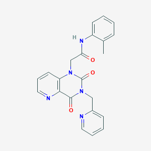 2-(2,4-dioxo-3-(pyridin-2-ylmethyl)-3,4-dihydropyrido[3,2-d]pyrimidin-1(2H)-yl)-N-(o-tolyl)acetamide