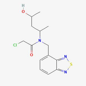 N-(2,1,3-Benzothiadiazol-4-ylmethyl)-2-chloro-N-(4-hydroxypentan-2-yl)acetamide