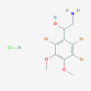 2-Amino-1-(2,3,6-tribromo-4,5-dimethoxyphenyl)ethanol;hydrochloride