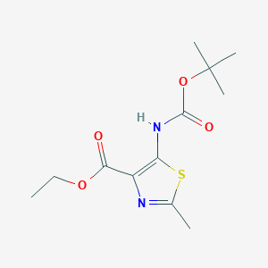 Ethyl 5-((tert-butoxycarbonyl)amino)-2-methylthiazole-4-carboxylate