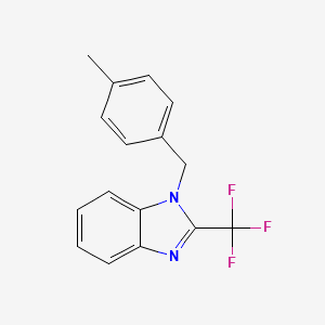 1-[(4-Methylphenyl)methyl]-2-(trifluoromethyl)benzimidazole