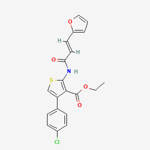 (E)-ethyl 4-(4-chlorophenyl)-2-(3-(furan-2-yl)acrylamido)thiophene-3-carboxylate