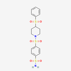 4-((4-(Phenylsulfonyl)piperidin-1-yl)sulfonyl)benzenesulfonamide