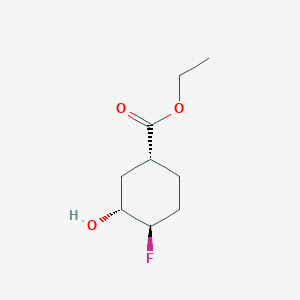 Ethyl (1r,3r,4r)-4-fluoro-3-hydroxycyclohexane-1-carboxylate