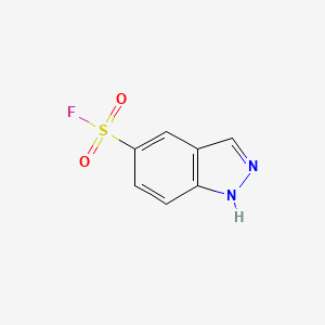 molecular formula C7H5FN2O2S B2945251 1H-indazole-5-sulfonyl fluoride CAS No. 1354952-88-7