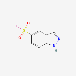 molecular formula C7H5FN2O2S B2945251 1H-吲唑-5-磺酰氟 CAS No. 1354952-88-7