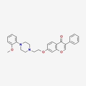 7-(2-(4-(2-methoxyphenyl)piperazin-1-yl)ethoxy)-3-phenyl-4H-chromen-4-one