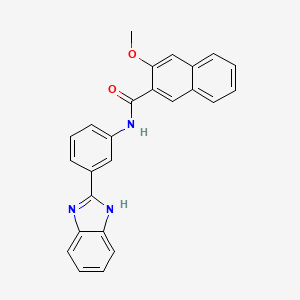 N-[3-(1H-benzimidazol-2-yl)phenyl]-3-methoxy-2-naphthamide