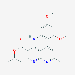 molecular formula C21H23N3O4 B2945297 5-[1-(3-甲氧基苯甲酰)吡咯烷-2-基]-3-(4-甲氧基苯基)-1,2,4-恶二唑 CAS No. 1251599-95-7