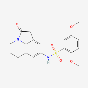 2,5-dimethoxy-N-(2-oxo-2,4,5,6-tetrahydro-1H-pyrrolo[3,2,1-ij]quinolin-8-yl)benzenesulfonamide
