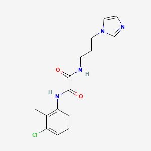 molecular formula C15H17ClN4O2 B2945321 N1-(3-(1H-imidazol-1-yl)propyl)-N2-(3-chloro-2-methylphenyl)oxalamide CAS No. 900001-47-0