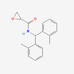 molecular formula C18H19NO2 B2945335 N-[Bis(2-methylphenyl)methyl]oxirane-2-carboxamide CAS No. 2411315-35-8