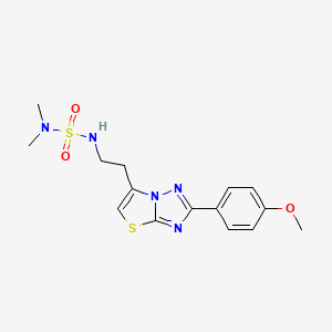 6-[2-(Dimethylsulfamoylamino)ethyl]-2-(4-methoxyphenyl)-[1,3]thiazolo[3,2-b][1,2,4]triazole