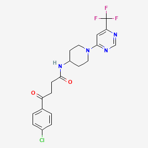 4-(4-chlorophenyl)-4-oxo-N-(1-(6-(trifluoromethyl)pyrimidin-4-yl)piperidin-4-yl)butanamide