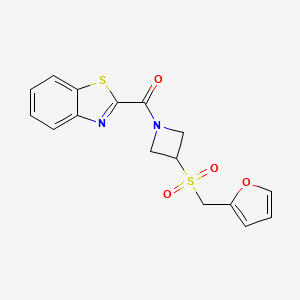 Benzo[d]thiazol-2-yl(3-((furan-2-ylmethyl)sulfonyl)azetidin-1-yl)methanone