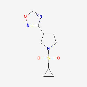 3-(1-(Cyclopropylsulfonyl)pyrrolidin-3-yl)-1,2,4-oxadiazole