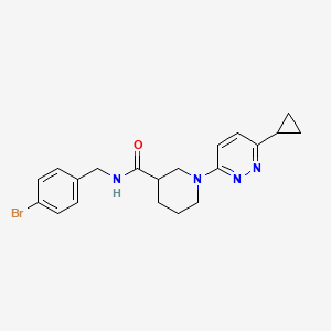 molecular formula C20H23BrN4O B2945363 N-[(4-bromophenyl)methyl]-1-(6-cyclopropylpyridazin-3-yl)piperidine-3-carboxamide CAS No. 2097888-34-9