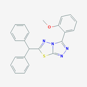 2-(6-Benzhydryl[1,2,4]triazolo[3,4-b][1,3,4]thiadiazol-3-yl)phenyl methyl ether