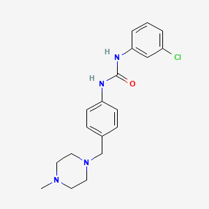 1-(3-Chlorophenyl)-3-(4-((4-methylpiperazin-1-yl)methyl)phenyl)urea