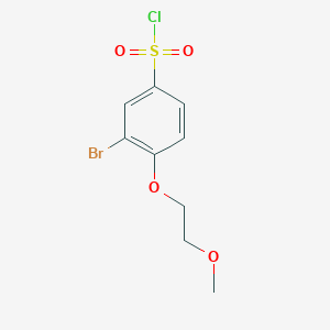 3-Bromo-4-(2-methoxyethoxy)benzene-1-sulfonyl chloride