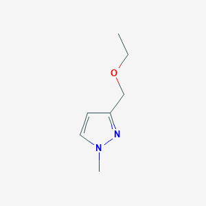 molecular formula C7H12N2O B2945400 3-(ethoxymethyl)-1-methyl-1H-pyrazole CAS No. 1856052-27-1
