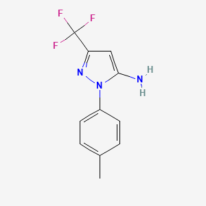 B2945402 1-(p-tolyl)-3-(trifluoromethyl)-1H-pyrazol-5-amine CAS No. 1188909-74-1