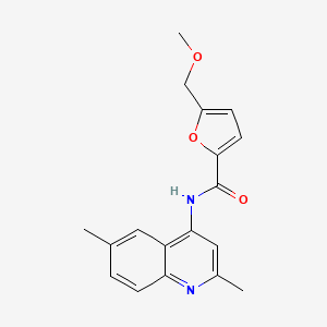 N-(2,6-dimethylquinolin-4-yl)-5-(methoxymethyl)furan-2-carboxamide