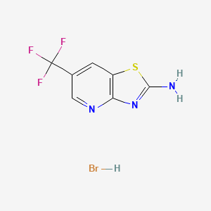 6-(Trifluoromethyl)-[1,3]thiazolo[4,5-b]pyridin-2-amine hydrobromide