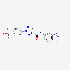 N-(2-methylbenzo[d]thiazol-5-yl)-2-(4-(trifluoromethyl)phenyl)-2H-tetrazole-5-carboxamide