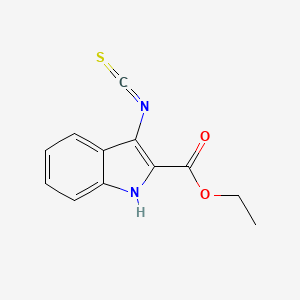 molecular formula C12H10N2O2S B2945415 Ethyl 3-isothiocyanato-1H-indole-2-carboxylate CAS No. 204635-82-5