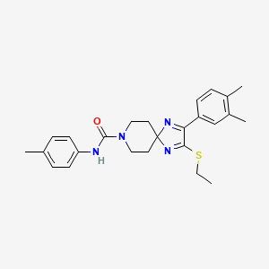 2-(3,4-dimethylphenyl)-3-(ethylthio)-N-(p-tolyl)-1,4,8-triazaspiro[4.5]deca-1,3-diene-8-carboxamide
