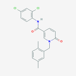 N-(2,4-dichlorophenyl)-1-[(2,5-dimethylphenyl)methyl]-6-oxopyridine-3-carboxamide