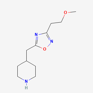 3-(2-Methoxyethyl)-5-(piperidin-4-ylmethyl)-1,2,4-oxadiazole