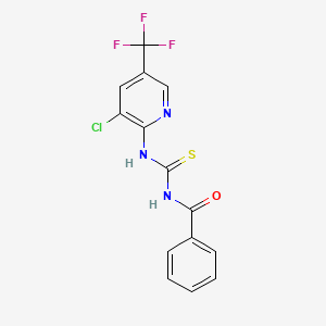 N-benzoyl-N'-[3-chloro-5-(trifluoromethyl)-2-pyridinyl]thiourea