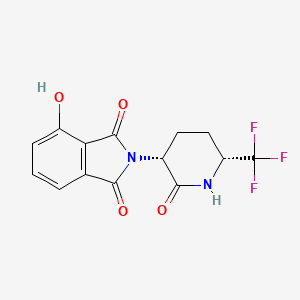 4-Hydroxy-2-[(3R,6R)-2-oxo-6-(trifluoromethyl)piperidin-3-yl]isoindole-1,3-dione