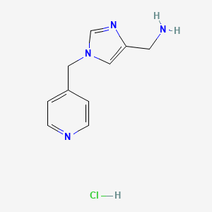 [1-(Pyridin-4-ylmethyl)-1H-imidazol-4-yl]methanamine hydrochloride