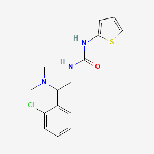 molecular formula C15H18ClN3OS B2945485 1-(2-(2-Chlorophenyl)-2-(dimethylamino)ethyl)-3-(thiophen-2-yl)urea CAS No. 1226438-36-3