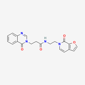 N-(2-(7-oxofuro[2,3-c]pyridin-6(7H)-yl)ethyl)-3-(4-oxoquinazolin-3(4H)-yl)propanamide