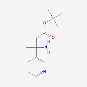 molecular formula C13H20N2O2 B2945507 Tert-butyl 3-amino-3-pyridin-3-ylbutanoate CAS No. 2248376-87-4