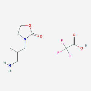 3-(3-Amino-2-methylpropyl)-1,3-oxazolidin-2-one;2,2,2-trifluoroacetic acid