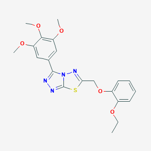 6-[(2-ethoxyphenoxy)methyl]-3-(3,4,5-trimethoxyphenyl)-[1,2,4]triazolo[3,4-b][1,3,4]thiadiazole