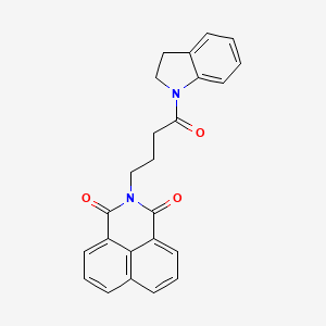 2-(4-(indolin-1-yl)-4-oxobutyl)-1H-benzo[de]isoquinoline-1,3(2H)-dione